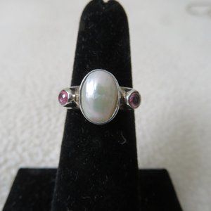 Sterling Mabe Pearl Ring
